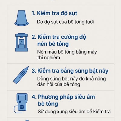 Cách Kiểm Tra Chất Lượng Bê Tông Đúng Tiêu Chuẩn